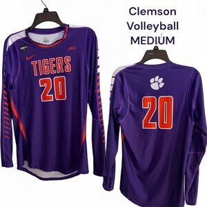Nike Clemson Tigers Women's Volleyball Team-Issued #20 Long-Sleeved Shirt - Med.